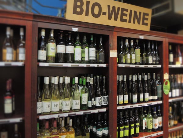 Bio-Weine im Naturkaufhaus